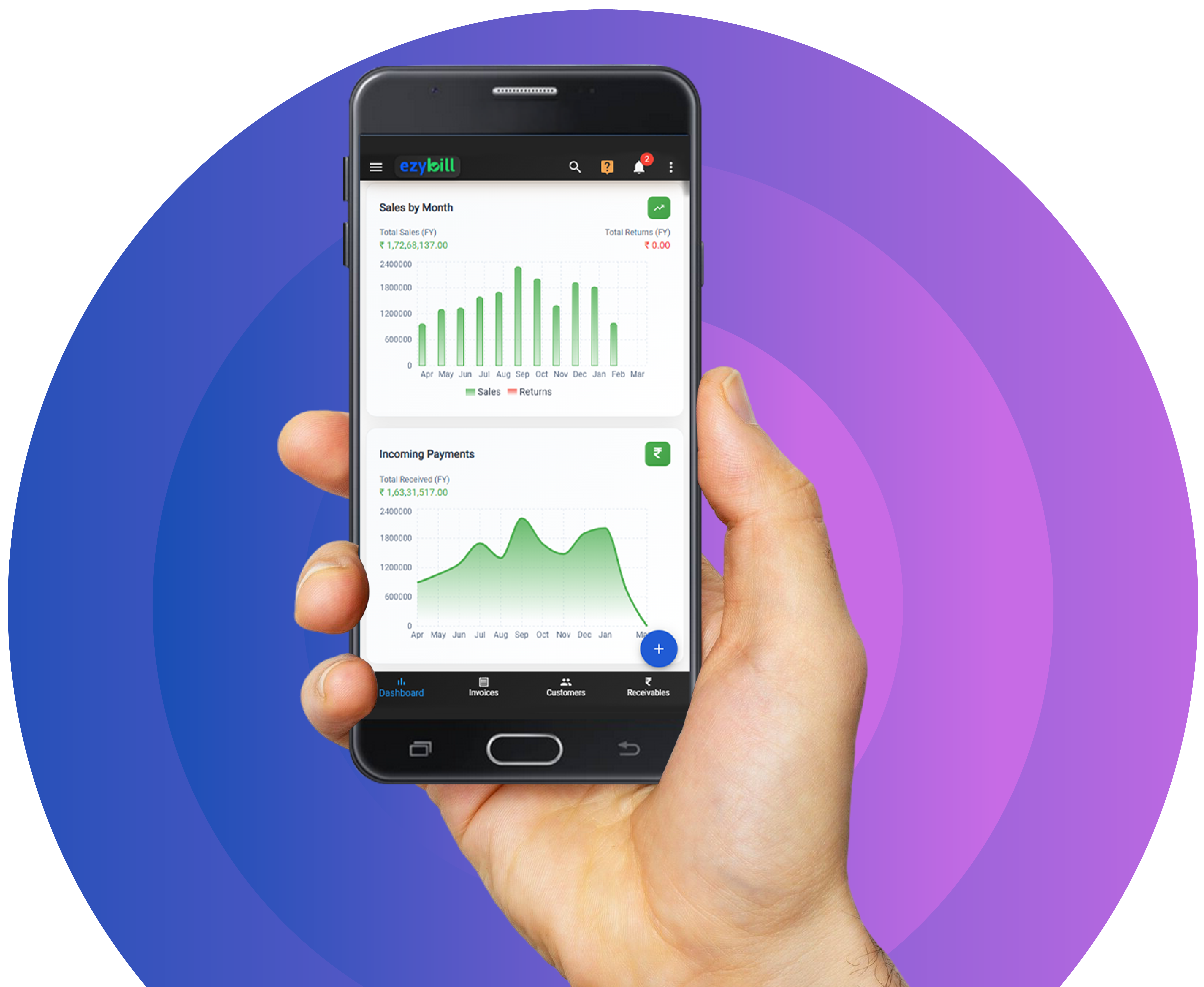 EzyBill App on Mobile